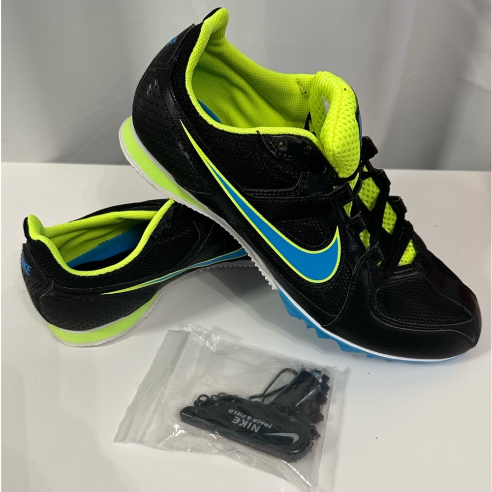 New w/o Box Men’s Nike Rival MD Spikes Track Field Athletic Shoes Black Size 9